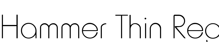 Hammer Thin Regular Font Download Free